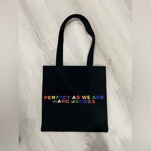 Marc Jacobs Perfect As We Are tote LGBTQ pride thick cotton bag